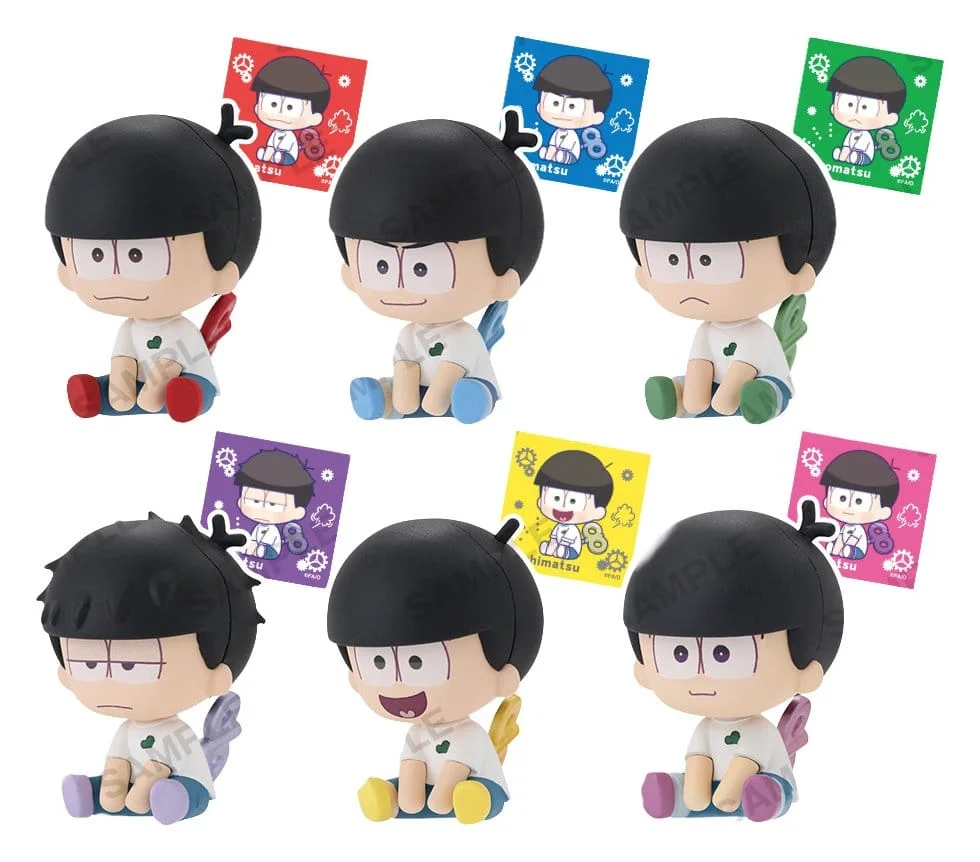 Osomatsu-san PVC Figures Blind Box Petatto Clockwork Box Ver. 5 cm - 1 Unidade Aleatória